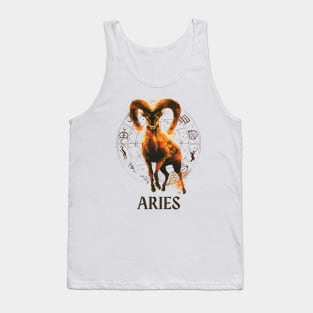 Aries Zodiac Sign Tank Top